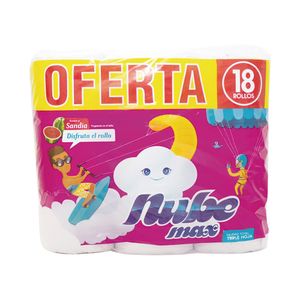 PAPEL HIGIENICOBCO NUBE 3HOJAS x 18 UND