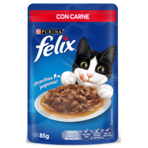 ALIMENTO PARA GATOS FELIX CARNE*85GR