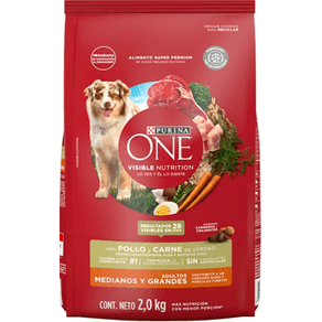 ONE PERROS ADULTOS MEDIANOS/GRANDES x2KG