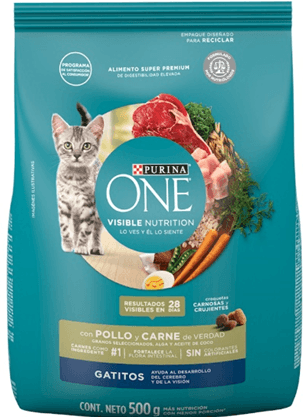 ONE GATITOS POLLO Y CARNE x500GR