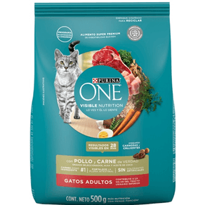 ONE GATO ADULTO POLLO/CARNE x 500GR
