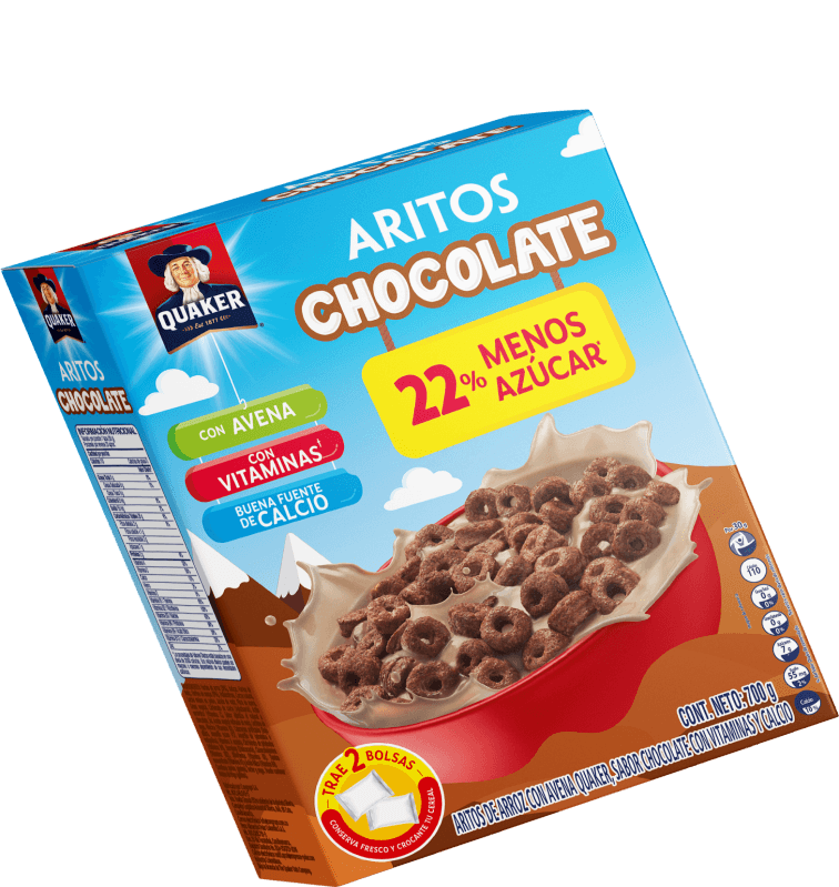 CEREAL ARITOS DE CHOCOLATE QUAKER*700GR