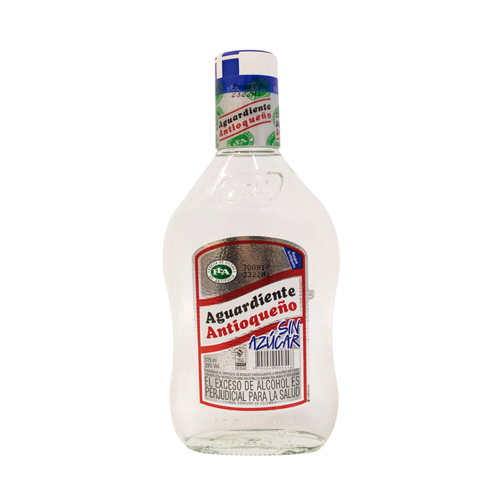 AGUARDIENTE ANT S/A MEDIA FLA  x 375ML