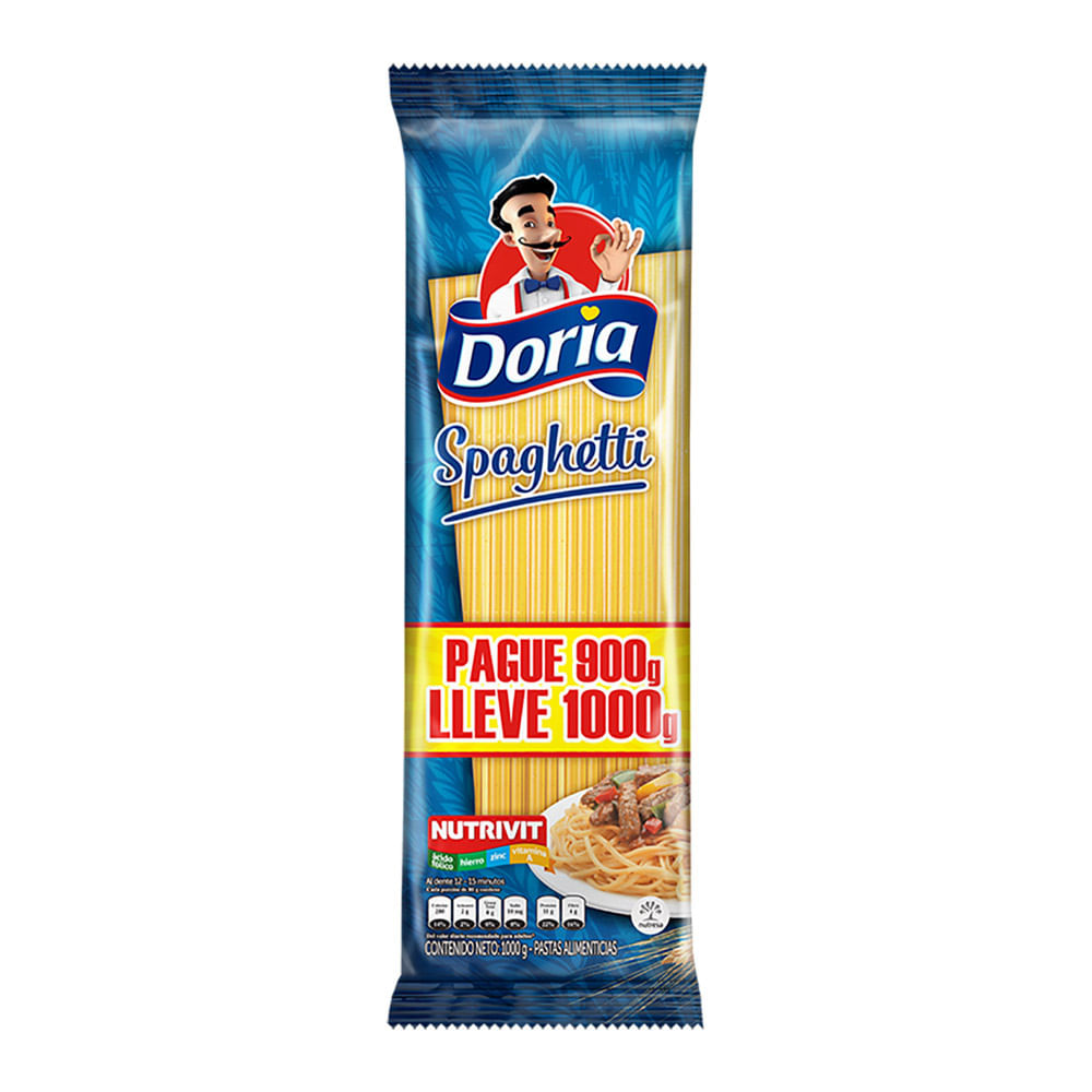 SPAGUETTI CLASICA  x 1000GR DORIA