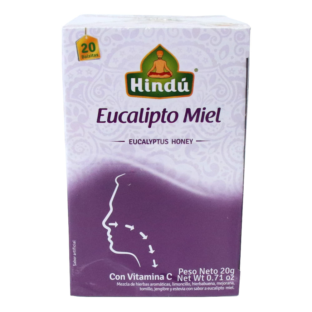 INFUSION EUCALIPTO MIEL HINDU  x 20GR