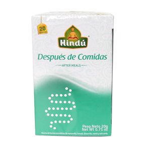 INFUSION DESPUES DE COMIDAS HINDU *20GR