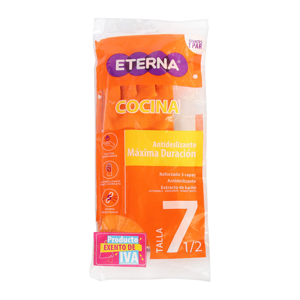 GUANTE ANTIDESLIZANTE TALLA 7.5 ETERNA