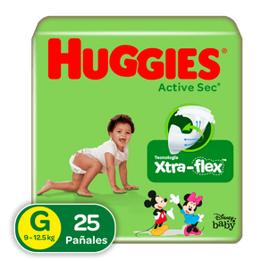 PAÑAL HUGGIES ACT SEC TALL G*25UND
