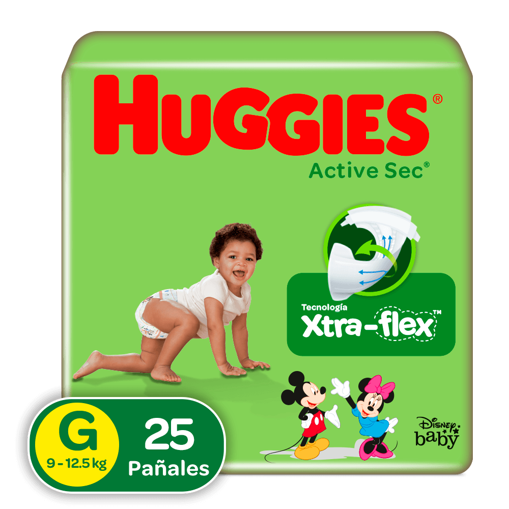 PAÑAL HUGGIES ACT SEC TALL G*25UND
