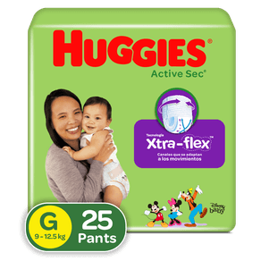 PAÑAL HUGGIES PANT ACT SEC TALL G*25UND