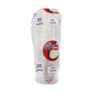 VASO TRANS 7 OZ x 25 MORENA