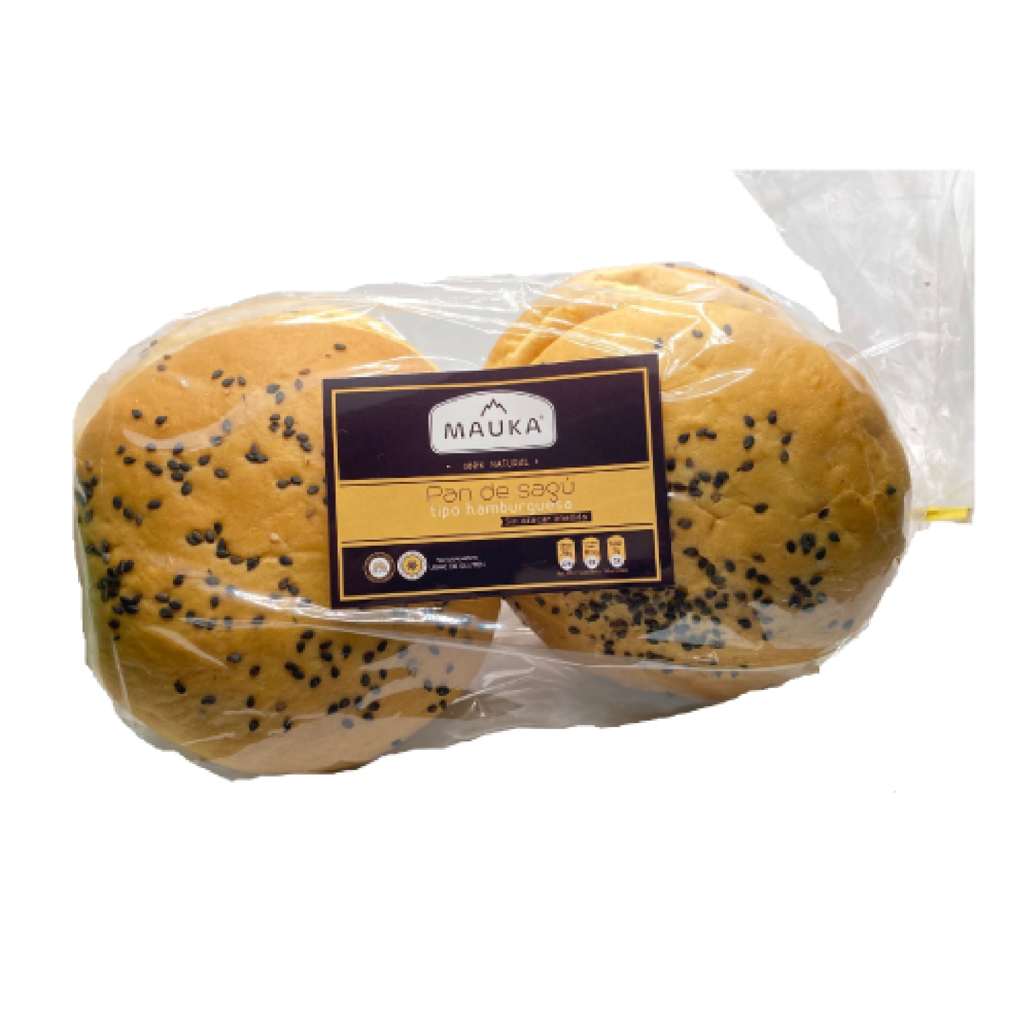 PAN SAGU HAMBURGUE SIN GLUTEN MAUKA*280G