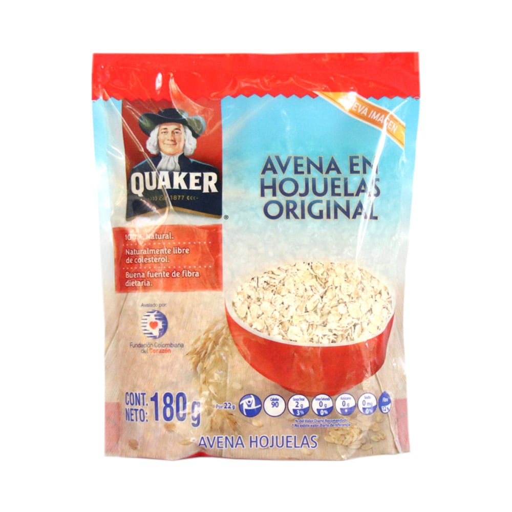 AVENA HOJUELA DOY PACK  x 180GR