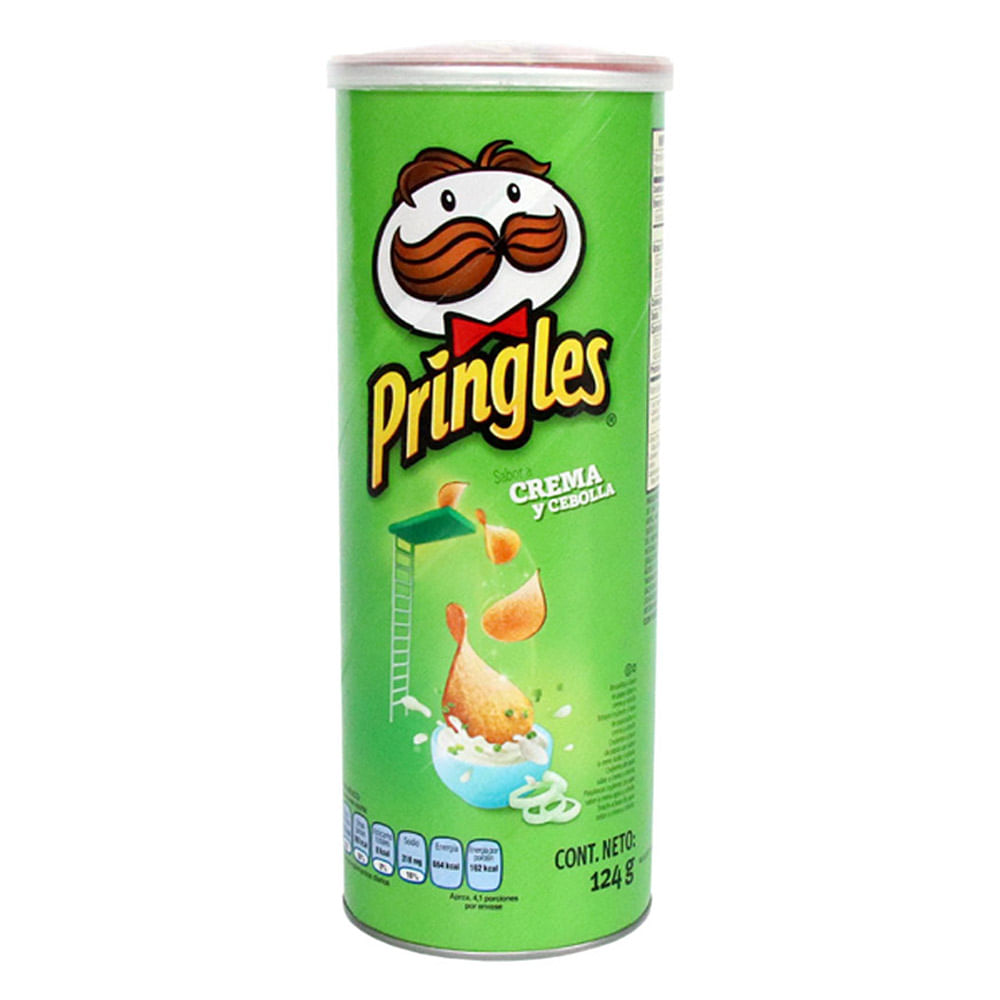PAPAS PRINGLES CREMA Y CEBOLLA  x 124GR