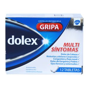 PASTILLAS DOLEX GRIPA x 12 TABLETAS