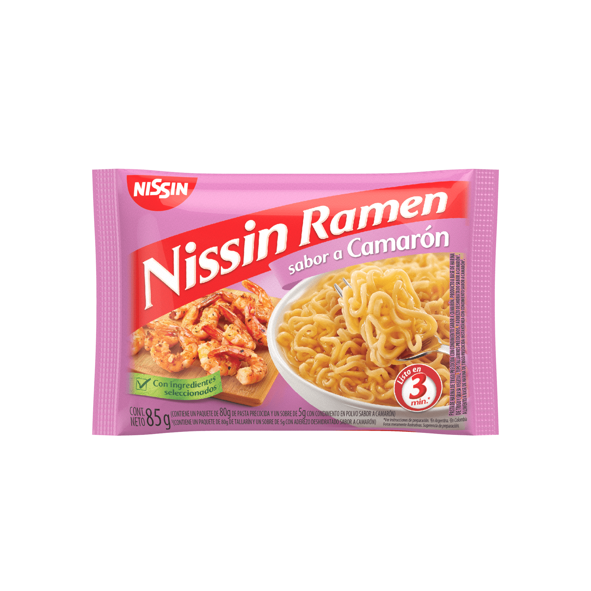 SOPA NISSIN RAMEN CAMARON*85GR