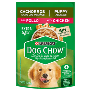 POUCH DOGCHOW CACHORROS POLLO*100GR