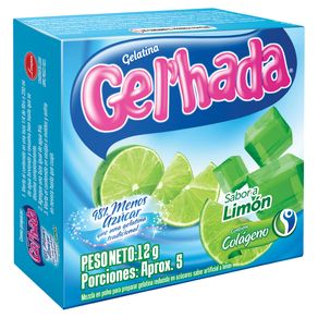 GELATINA GELHADA MENOS AZUCAR LIM*12GR