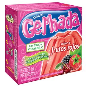 GELATINA GELHADA FRUTOS ROJOS*35GR