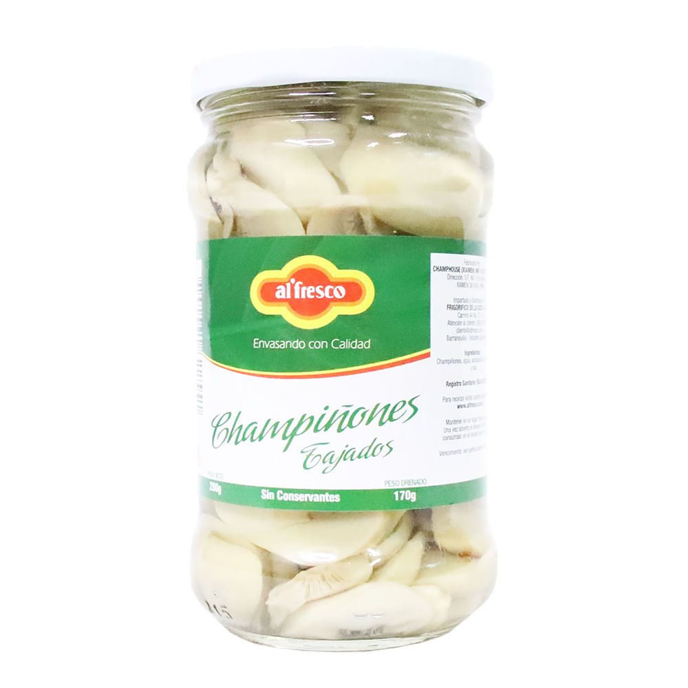 CHAMPIÑON TAJADO FCO ALFRESCO  x 280GR