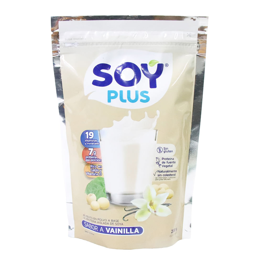 LECHE SOYA VAINILLA  x 200GR SOY PLUS