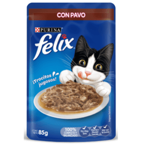 ALIMENTO PARA GATOS FELIX PAVO*85GR