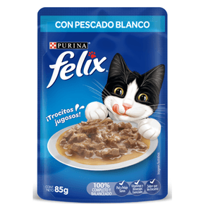 ALIMENTO PARA GATOS FELIX PESCADO*85GR
