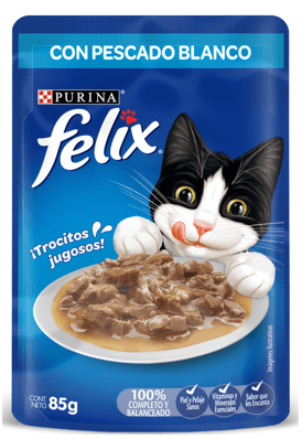 ALIMENTO PARA GATOS FELIX PESCADO*85GR