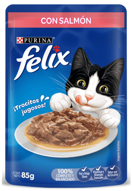 ALIMENTO PARA GATOS FELIX SALMON*85GR