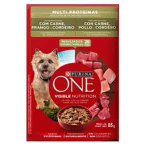 ALIMENTO PERROS ONE CARNE POLLO*85GR