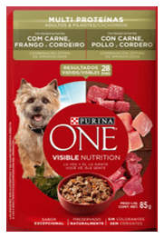 ALIMENTO PERROS ONE CARNE POLLO*85GR