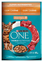 ALIMENTO GATOS ONE CARNE*85GR