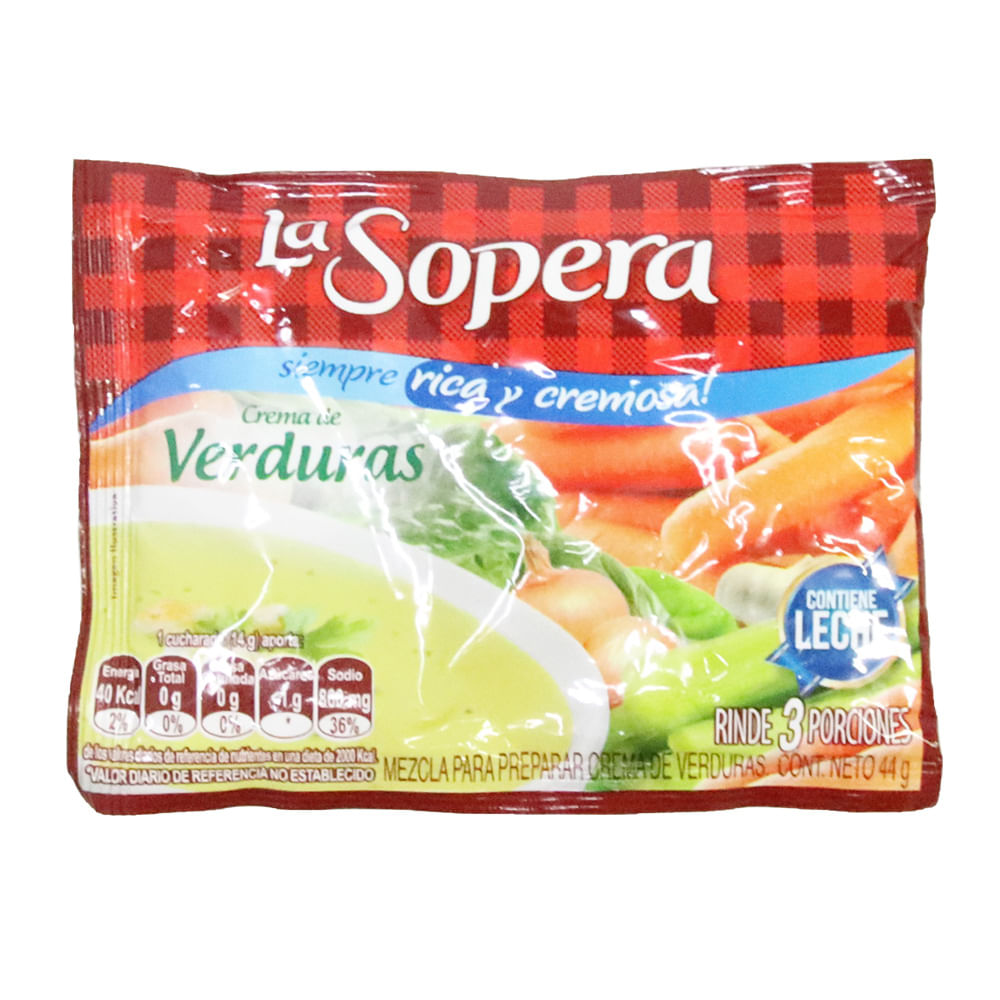 CREMA SOPERA CREMOSA VERDURA 3P  x 45 GR