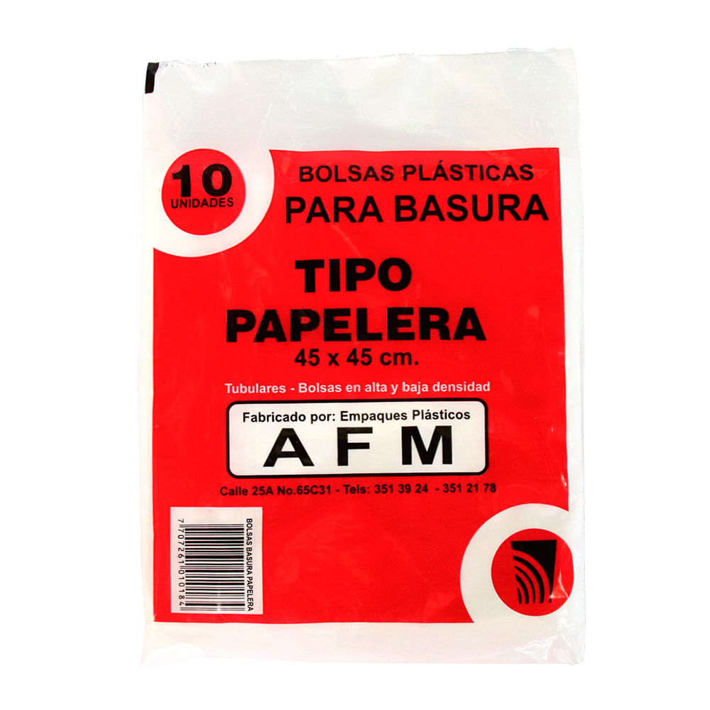 BOLSA TIPO PAPELERA 46X46CM AFM