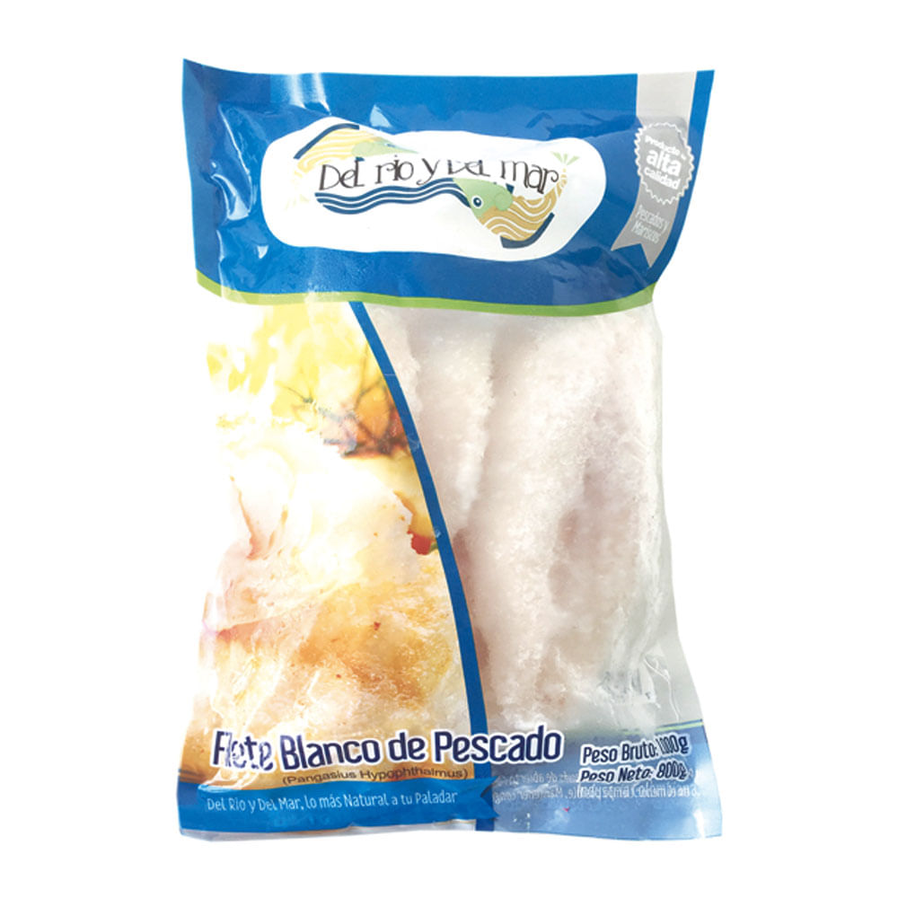 FILETE BLANCO DE PESCADO 700gr DEL RIO