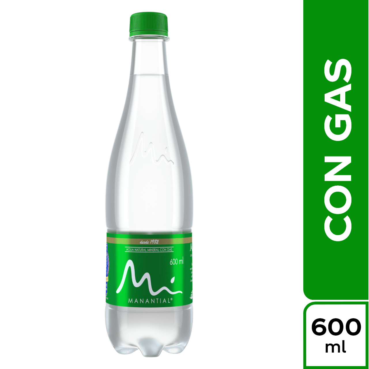 AGUA MANANTIAL GAS  x 600ML