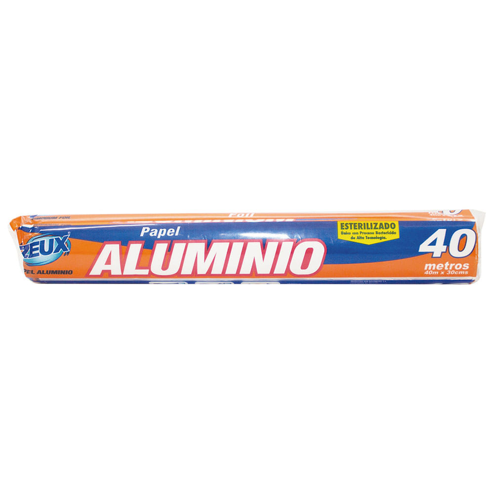PAPEL ALUMINIO ZEUX  x 40MT RPTO