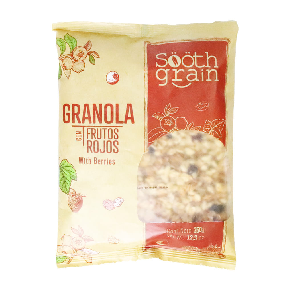 GRANOLA FRUTOS ROJOS SOOTH GRAIN*350GR