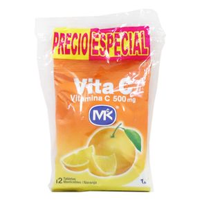 VITAMINA C MK NARANJA x 12UND