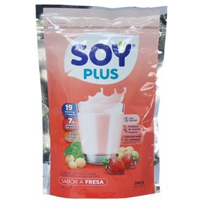 LECHE SOYA FRESA x 200GR SOY PLUS