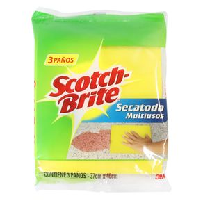 PAÑO SECATODO MULTIUSOS SCOTH BRITE*3UND