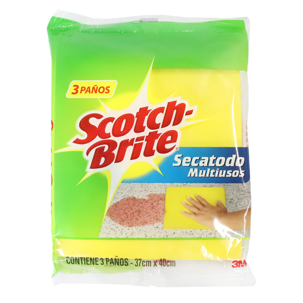 PAÑO SECATODO MULTIUSOS SCOTH BRITE*3UND