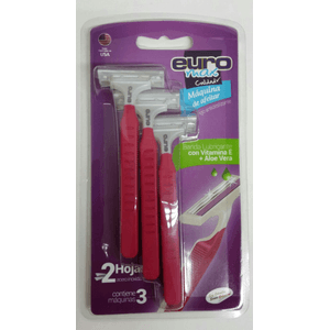Maquina Afeitar 2H Antid Mujer Euro*3 un
