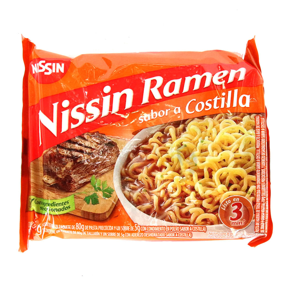 SOPA RAMEN COSTILLA NISSIN x 85 GR