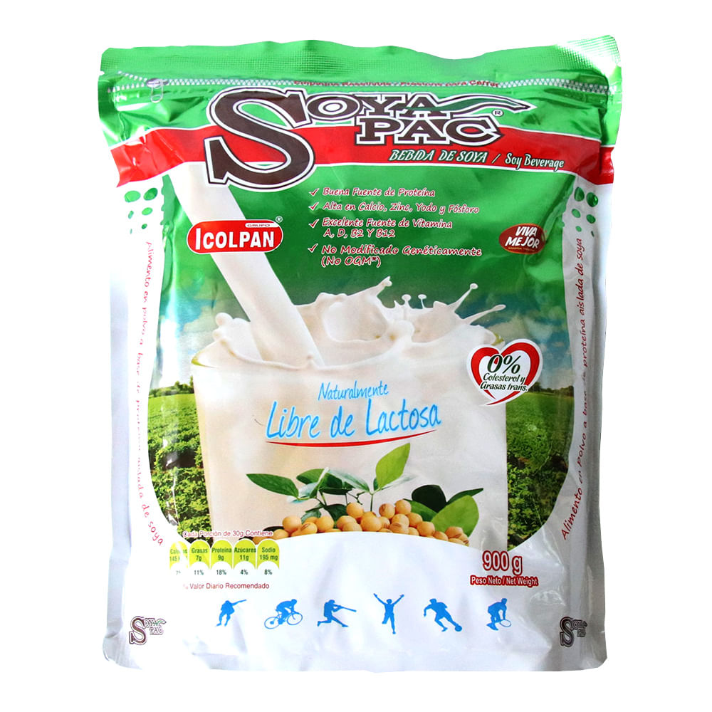 LECHE SOYAPAC DESLACTOSADA  x 900GR