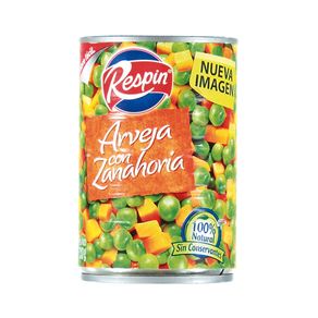 ARVEJA/ZANAHORIA LATA RESPIN x 300GR