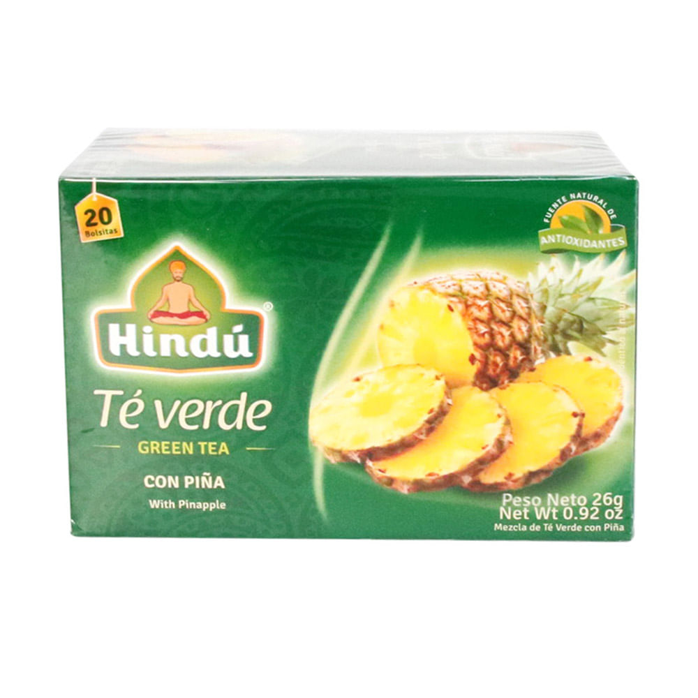 TE VERDE PIÑA HINDU 20 U  x 26GR