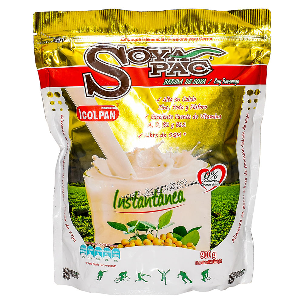 LECHE SOYA PAC  x 900GR