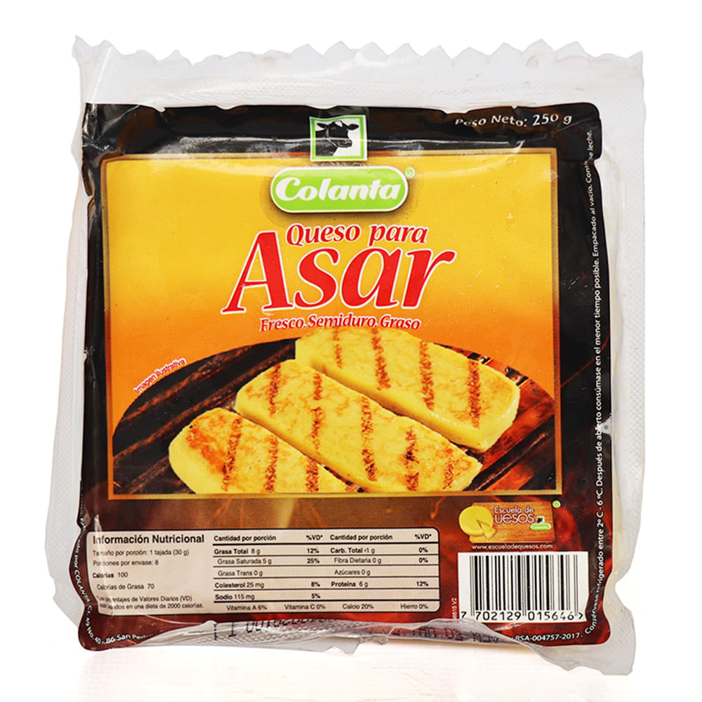QUESO PARA ASAR COLANTA x 250GR