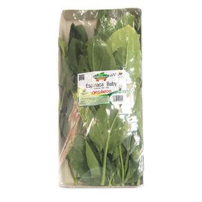 ESPINACA TIERNA ORGANICA *130 GR BANDEJA